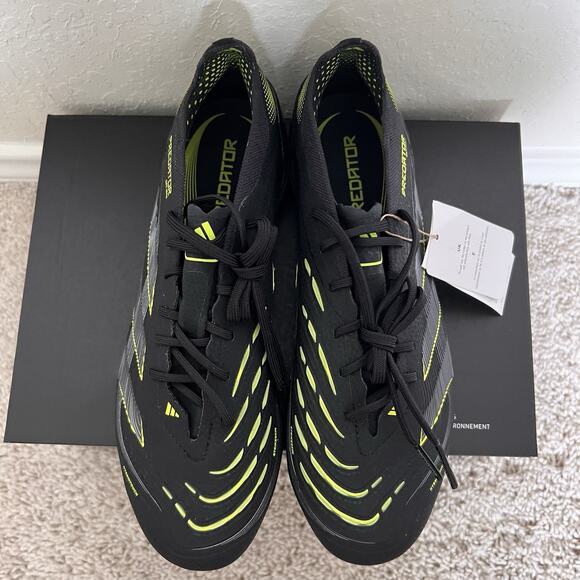 Adidas Predator Elite FG Electric Stealth Pack Soccer Cleats JI1085 Men Size 7.5 main image 6